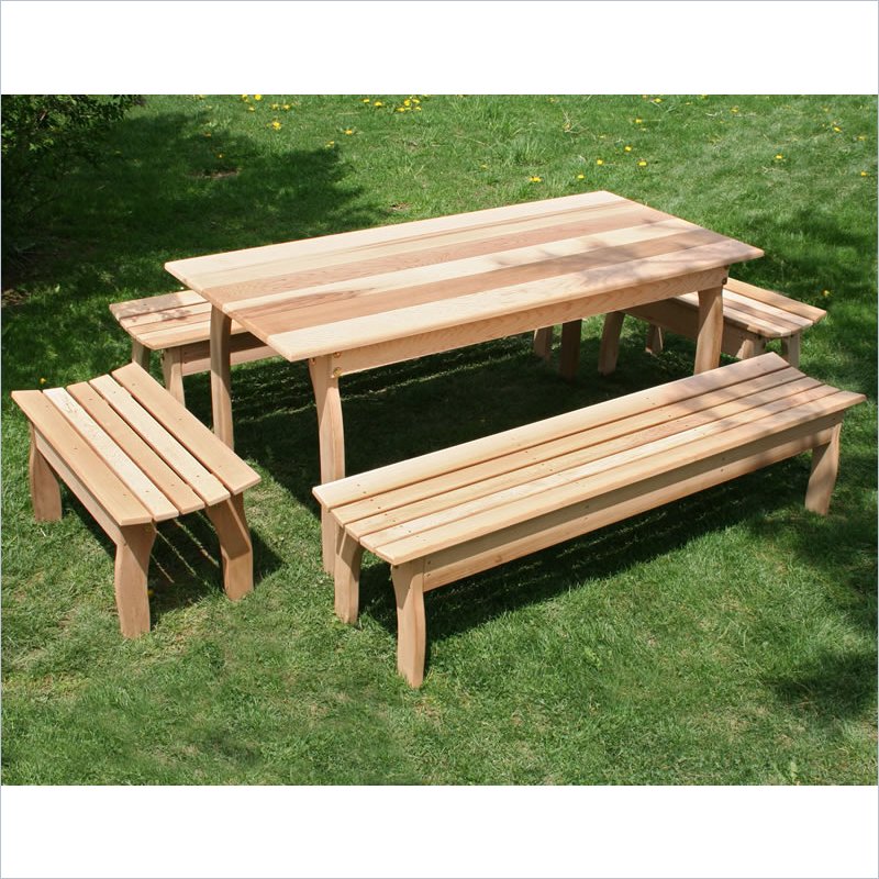 Creekvine Designs 46 x 32 Cedar Family Dining Set