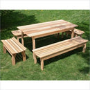 Creekvine Designs 46 x 32 Cedar Family Dining Set