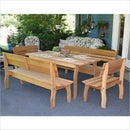 Creekvine Designs 46 x 32 Cedar Chickadee Dining Set