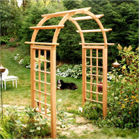 Creekvine Designs Cedar Arched Arbor - 60-Inch Opening