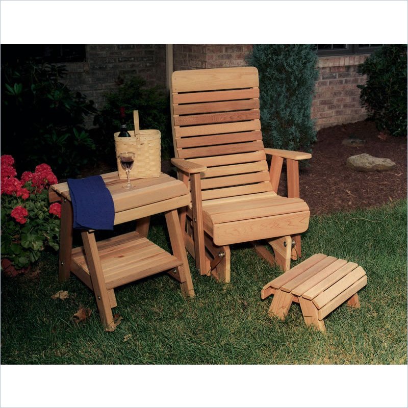 Creekvine Designs 2-Ft Cedar Twin Ponds Rocking Glider
