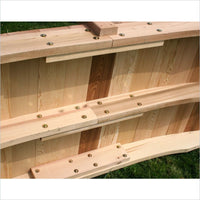 Creekvine Designs 12-Ft Cedar Pearl River Garden Bridge