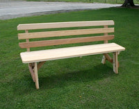 Creekvine Designs Cedar 27" Wide 5' Cross Legged Picnic Table with (2) 5' Backed Benches