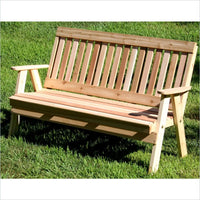 Creekvine Designs 4-Inch Cedar Countryside Garden Bench