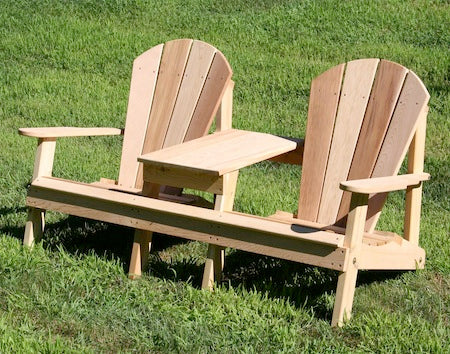 Creekvine Designs Cedar Adirondack Settee