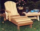 Creekvine Designs Cedar Adirondack Chaise Lounge