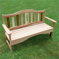 Creekvine Designs Cedar Holy Cross Garden Bench