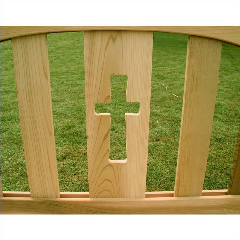 Creekvine Designs Cedar Holy Cross Garden Bench