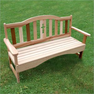 Creekvine Designs Cedar Holy Cross Garden Bench