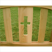 Creekvine Designs 6-Ft Cedar Holy Cross Garden Bench