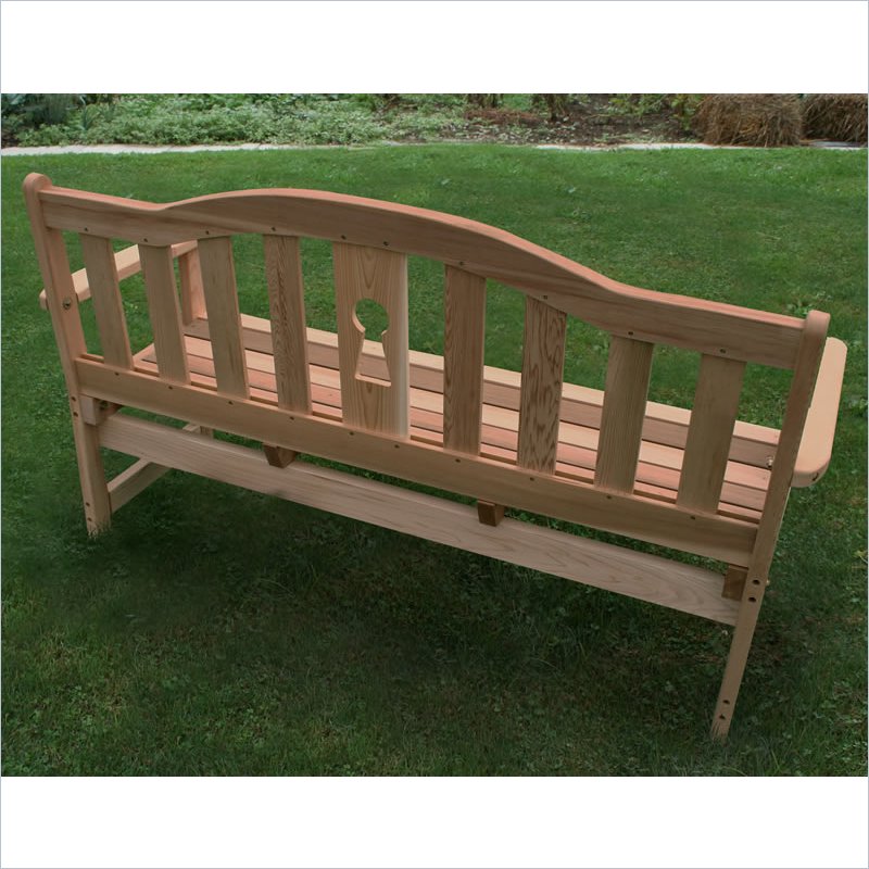 Creekvine Designs 4-Inch Cedar Keyway Garden Bench