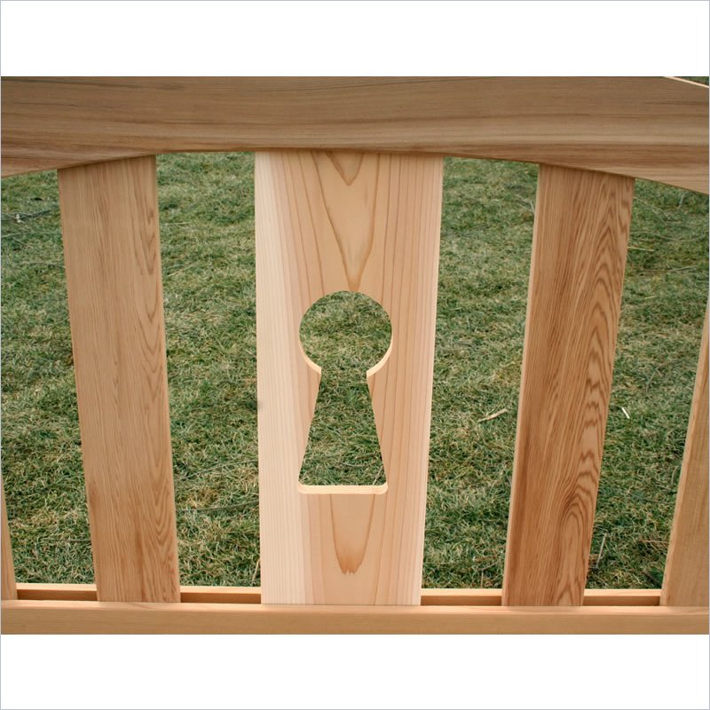 Creekvine Designs 5-Inch Cedar Keyway Garden Bench