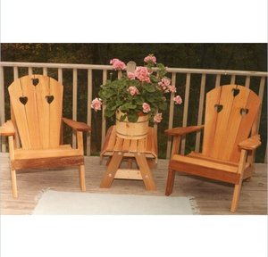 Creekvine Designs Cedar Country Hearts Adirondack Chair Collection