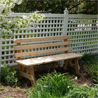 Creekvine Designs Cedar 6-Ft Backed Bench