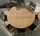 Royal Teak 6' Drop Leaf Table - Round