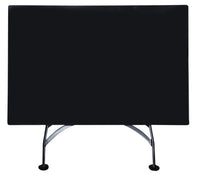 Furniture Designhouse French Cafe Bistro 32" x 48"  Folding Rectangular Table - Powder Coated Steel Frame and Top