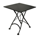 Furniture Designhouse French Cafe Bistro 32" Folding Table -Powder Coated Steel Frame and Top