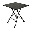 Furniture Designhouse French Cafe Bistro 32" Folding Table -Powder Coated Steel Frame and Top