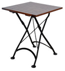 Furniture Designhouse French Cafe Bistro 32" x 72" Rectangular Folding Table - Powder Coated Steel frame and top
