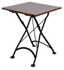 Furniture Designhouse French Cafe Bistro 32" x 72" Rectangular Folding Table - Powder Coated Steel frame and top