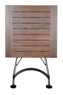 Furniture Designhouse French Cafe Bistro 32" x 72" Rectangular Folding Table - Powder Coated Steel frame and top