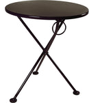 Furniture DesignHouse FrenchCafe  Round Bistro 3-leg Folding Bistro Table / 28" Round Metal Top