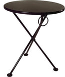 Furniture DesignHouse FrenchCafe  Round Bistro 3-leg Folding Bistro Table / 28" Round Metal Top