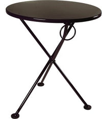 Furniture DesignHouse FrenchCafe  Round Bistro 3-leg Folding Bistro Table / 28" Round Metal Top