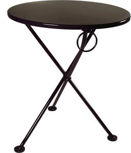 Furniture DesignHouse FrenchCafe  Round Bistro 3-leg Folding Bistro Table / 28" Round Metal Top
