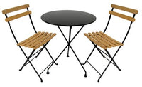 Furniture Designhouse Park Side Chairs- Bryant Park Furniture Collection - European Chestnut Wood Clear Coated Slats - Set of Two