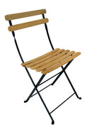 Furniture Designhouse Park Side Chairs- Bryant Park Furniture Collection - European Chestnut Wood Clear Coated Slats - Set of Two