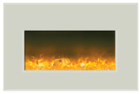 Amantii Insert 30" Electric Fireplace-40" x 26" Black or White Glass Surround