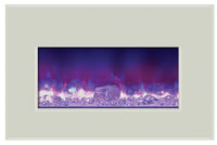 Amantii Insert 30" Electric Fireplace-40" x 26" Black or White Glass Surround