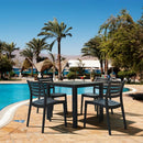 Compamia Ares Resin Square Dining Set with 4 Chairs