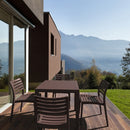 Compamia Ares Resin Square Dining Set with 4 Chairs