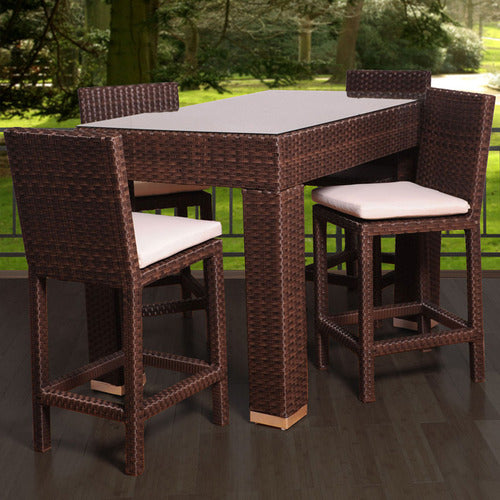 International Home Miami Atlantic Monza 5-pc Bar Set Rectangular