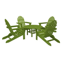Poly-Wood Classic Adirondack 5 Piece Conversation Group