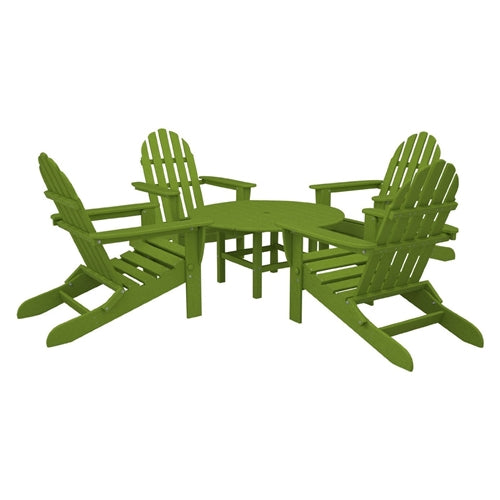 Poly-Wood Classic Adirondack 5 Piece Conversation Group