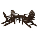 Poly-Wood Classic Adirondack 5 Piece Conversation Group