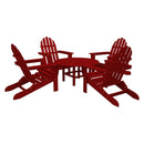 Poly-Wood Classic Adirondack 5 Piece Conversation Group
