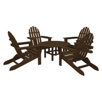 Poly-Wood Classic Adirondack 5 Piece Conversation Group