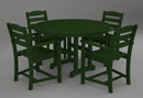 Poly-Wood La Casa 5-Pc. Dining Set in Green