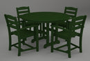 Poly-Wood La Casa 5-Pc. Dining Set in Green