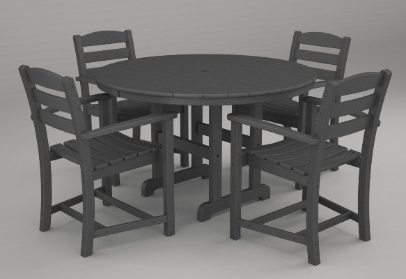 Poly-Wood La Casa 5-Pc. Dining Set in Slate Grey