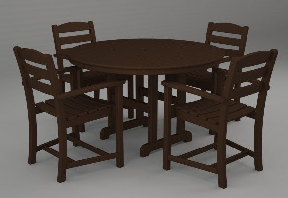Poly-Wood La Casa 5-Pc. Dining Set in Mahoganyar