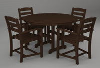Poly-Wood La Casa 5-Pc. Dining Set in Mahoganyar