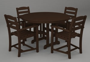 Poly-Wood La Casa 5-Pc. Dining Set in Mahoganyar