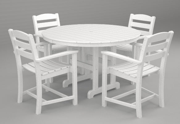 Poly-Wood La Casa 5-Pc. Dining Set in White