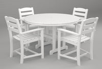 Poly-Wood La Casa 5-Pc. Dining Set in White