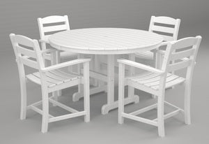 Poly-Wood La Casa 5-Pc. Dining Set in White